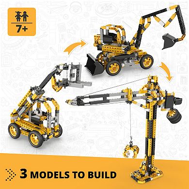 Engino Creative Builder Motor Powered Tall Crane Model Brick Set