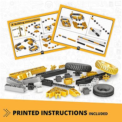 Engino Creative Builder Motor Powered Tall Crane Model Brick Set