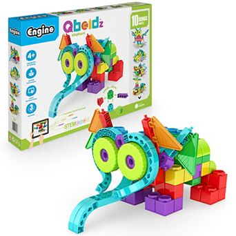 Engino Qboidz Elephant Interactive Building Toy 10 Model Set