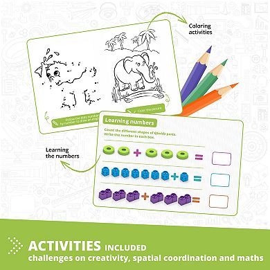 Engino Qboidz Elephant Interactive Building Toy 10 Model Set