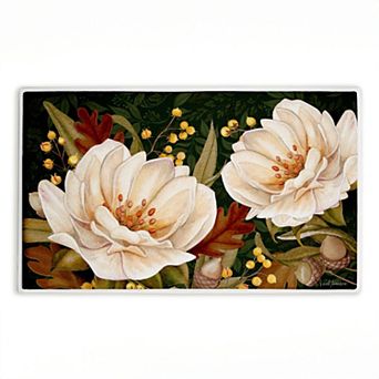 Stupell Home Decor Vintage Garden Blooms Decorative Bath Mat