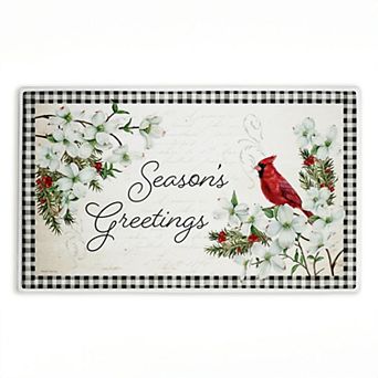 Stupell Home Decor Winter Cardinals & Dogwood Bath Mat