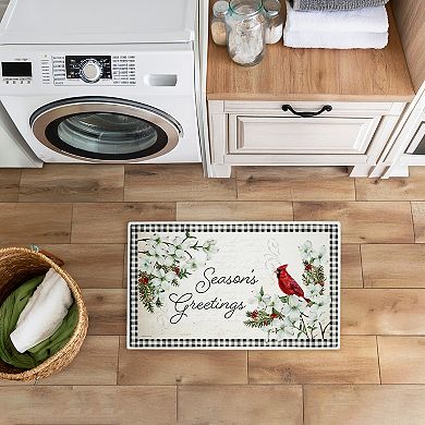 Stupell Home Decor Winter Cardinals & Dogwood Bath Mat