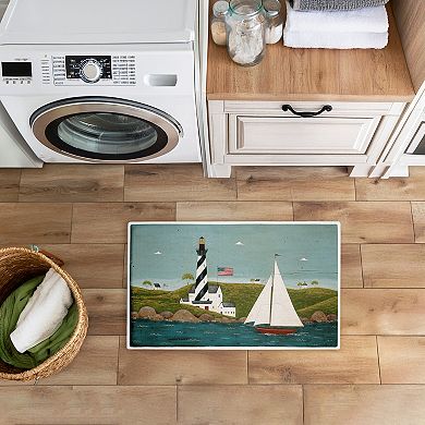 Stupell Home Decor Coastal Breeze Lighthouse Harbor Wall Art