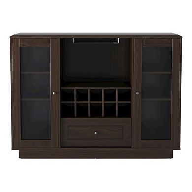 ENITIAL STAR Bormie Contemporary Wood Multi-Storage Buffet in Espresso