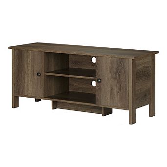 ENITIAL STAR Knisler Transitional Wood 47 TV Stand in Distressed Walnut