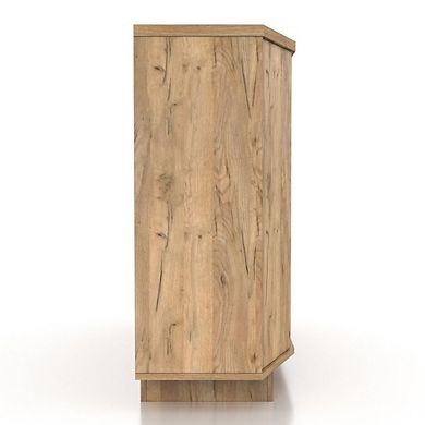 ENITIAL STAR Glanz 47W Wood Multi-Storage Buffet in Light Oak