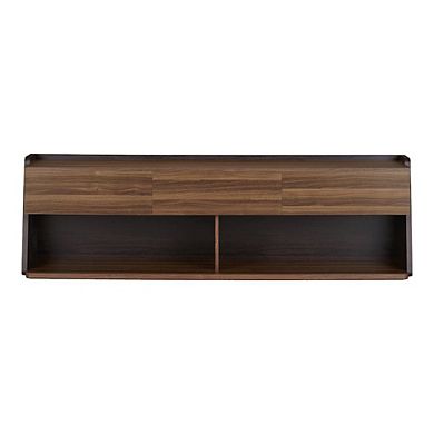 ENITIAL STAR Taren Contemporary Wood 70-Inch TV Stand in Light Walnut