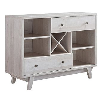 ENITIAL STAR Tannery Wood Multi-Storage Buffet in White Oak