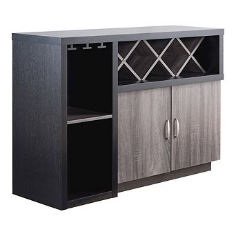 ENITIAL STAR Sauterne Wood Multi-Storage Buffet in Distressed Gray