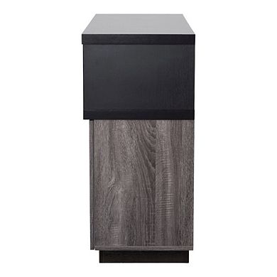 ENITIAL STAR Sauterne Wood Multi-Storage Buffet in Distressed Gray