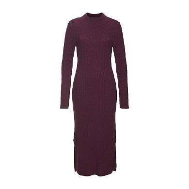 Lascana Women's Cable Knit Sweater Dress