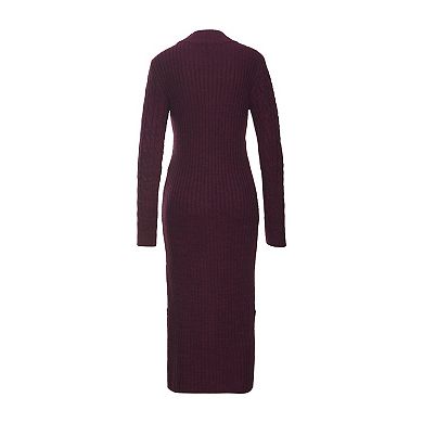 Lascana Women's Cable Knit Sweater Dress