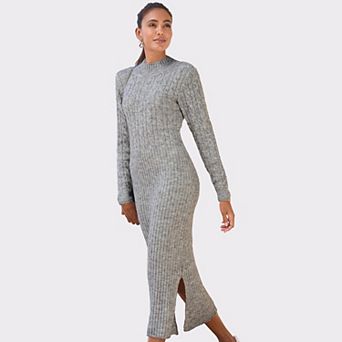 Lascana Women's Cable Knit Sweater Dress