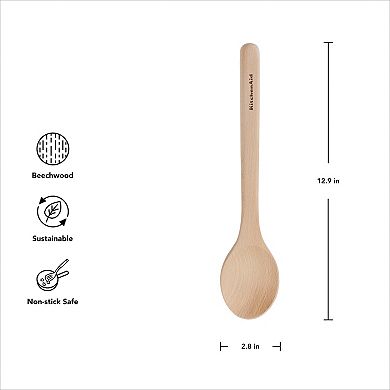 KitchenAid® Oversized Beechwood Basting Spoon