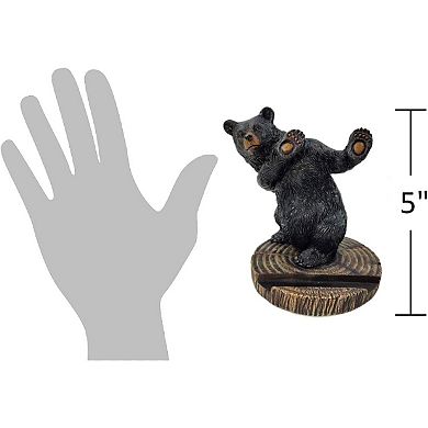 Cute Bear Cellphone Stand,Bear Decor for Cabin, Mountain, Camping ,Phone Stand