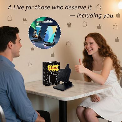 Cell Phone Stand Non-Slip,Thumbs Up Adjustable Phone Holder with Silicone