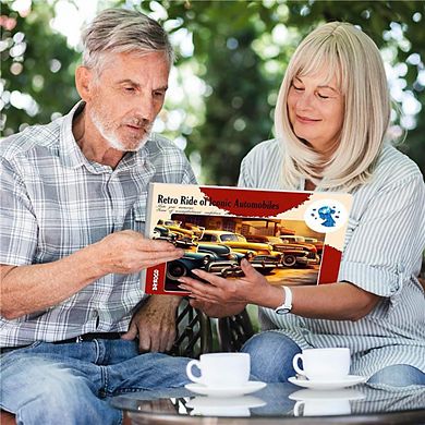 QUOKKA Set of 3 Dementia Jigsaw Puzzles with Dog, Horse & Car 100 PCS Alzheimers Puzzle for Elderly