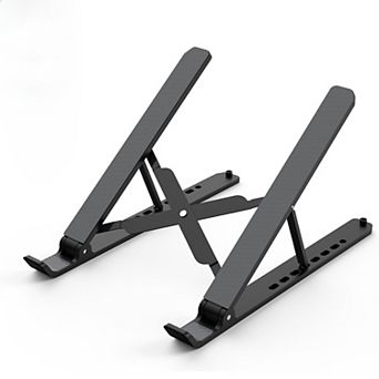 Laptop Stand for Desk, Adjustable Laptop Riser ABS Silicone Foldable Portable Notebook Holder