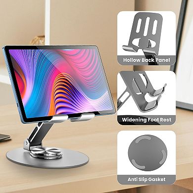 Adjustable 360° Metal Phone Stand for Home & Work