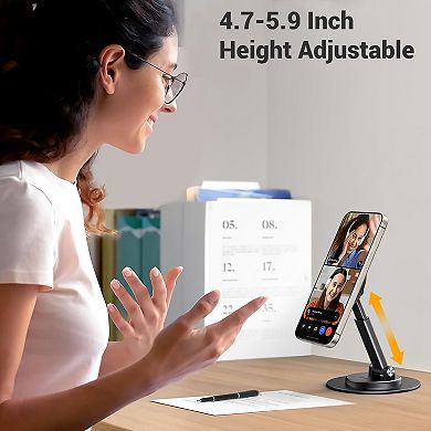 Adjustable Magnetic Phone Stand for iPhone 12+ with 360° Rotation