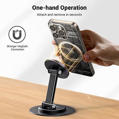Adjustable Magnetic Phone Stand for iPhone 12+ with 360° Rotation