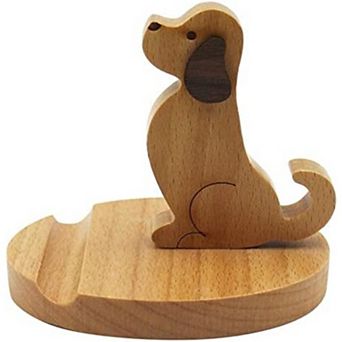 Cell Phone Tablet Wooden Stand Dock Holder Cradle Mount Organizer Charger Station