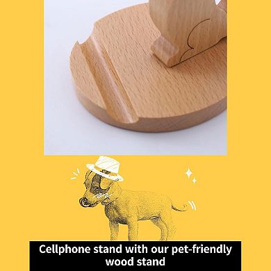 Cell Phone Tablet Wooden Stand Dock Holder Cradle Mount Organizer Charger Station