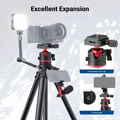 NEEWER BASICS Travel Tripod, Compact, Lightweight, Universal Compatibility