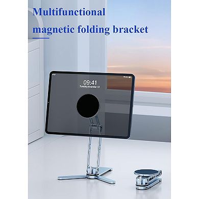 Magnetic Ipads Tripod Stand Universal for Ipads Iphones 16-12 Series, 360 Degree Rotation