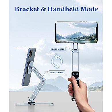 Magnetic Ipads Tripod Stand Universal for Ipads Iphones 16-12 Series, 360 Degree Rotation