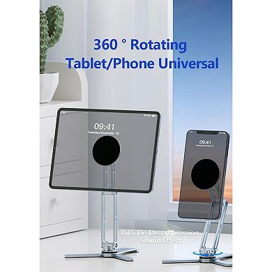 Magnetic Ipads Tripod Stand Universal for Ipads Iphones 16-12 Series, 360 Degree Rotation