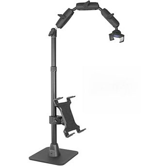 Adjustable Overhead Arm for Phones & Tablets with Ring Light