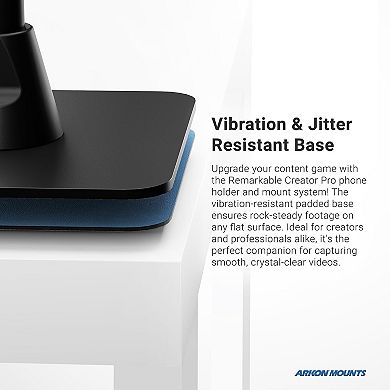 Adjustable Overhead Arm for Phones & Tablets with Ring Light