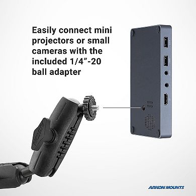 Adjustable Overhead Arm for Phones & Tablets with Ring Light