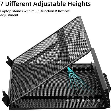 Metal Mesh Ventilated Adjustable Laptop Stands Computer Notebook Holder Stand