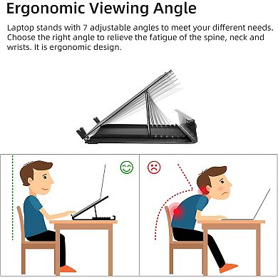Metal Mesh Ventilated Adjustable Laptop Stands Computer Notebook Holder Stand