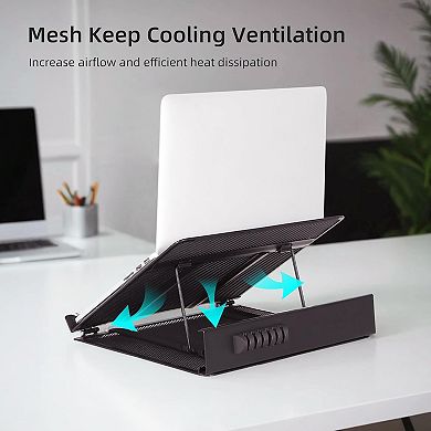 Metal Mesh Ventilated Adjustable Laptop Stands Computer Notebook Holder Stand