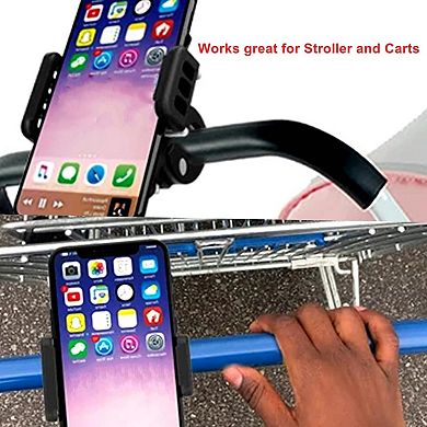 Cell Phone Holder Mount for Golf Cart,Golf Push Bag Cart,Stroller,Boat Helm