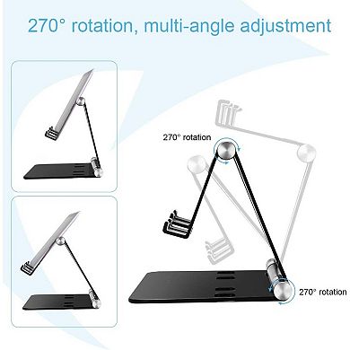 Adjustable Tablet Stand, IPad/Cell Phone Holder for Desk, Aluminum Alloy Stand Holder