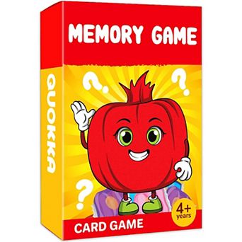 QUOKKA Card Game Memory for Kids 4-8 Years Educational & Engaging Family Game with Cute Characters