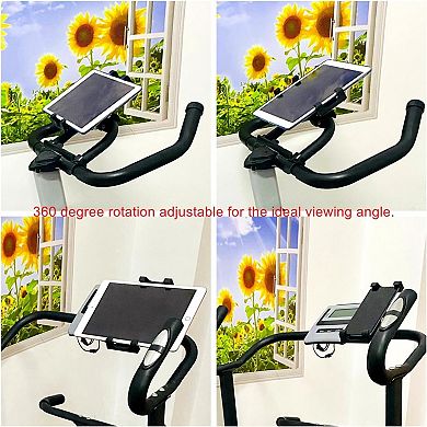 Tablet Holder Mount for Exercise Spin Bike,Treadmill,Elliptical Handlebar