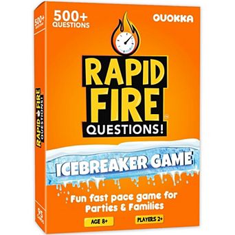 QUOKKA Icebreaker Cards 500+ Questions for Adults & Kids Fun Family Conversation Game Travel Set