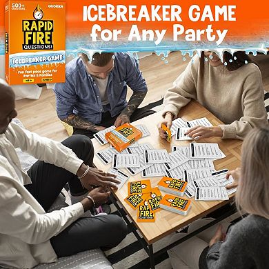 QUOKKA Icebreaker Cards 500+ Questions for Adults & Kids Fun Family Conversation Game Travel Set