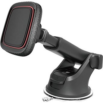 Magnetic Car Phone Mount with Telescopic Arm & Suction Cup