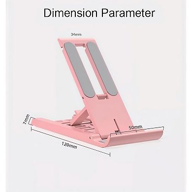 Pink Phone Holder for Desk,Six Positions Adjustable Portable Phone Stand