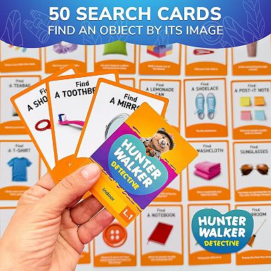 QUOKKA Educational Scavenger Hunt Cards Indoor Game for Kids Ages 4-8, Party Activity