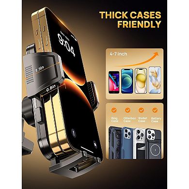 CD Phone Mount for Car - Universal Compatibility, 360° Rotation