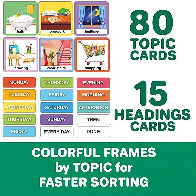 QUOKKA 95 Reward Chore Chart Cards for Kids Autism & ADHD Visual Schedule, Age 5-7