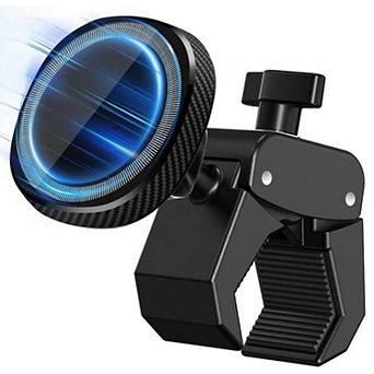 Phone Holder for Peloton Exercise Bike, Heavy-Duty Clamp,Strong Magnetic Phone Mount